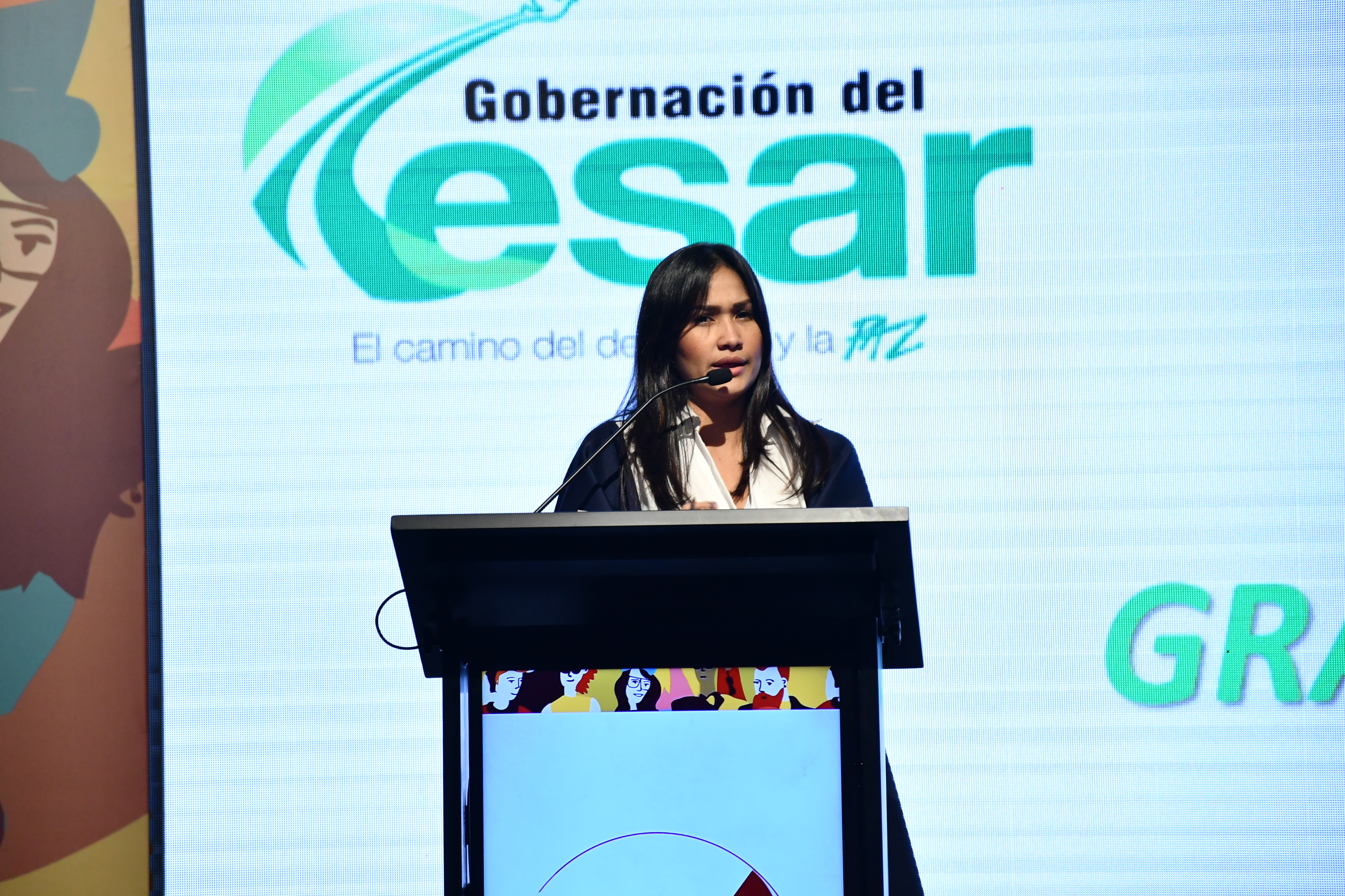 Karen Lobo, delegada del departamento del Cesar.